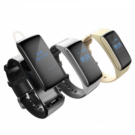 DF22 Smart Bracelet Multi-Function Bluetooth Headset Call Touch Screen Health Monitoring Sports Step