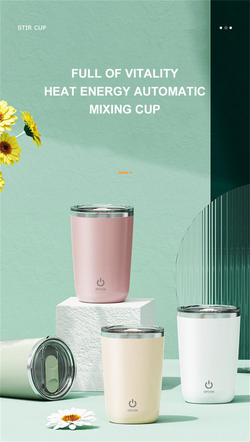 Automatic Self Stirring Mug Coffee Milk 350ML Juice Mixing Cup Magnetic Stirring Cup