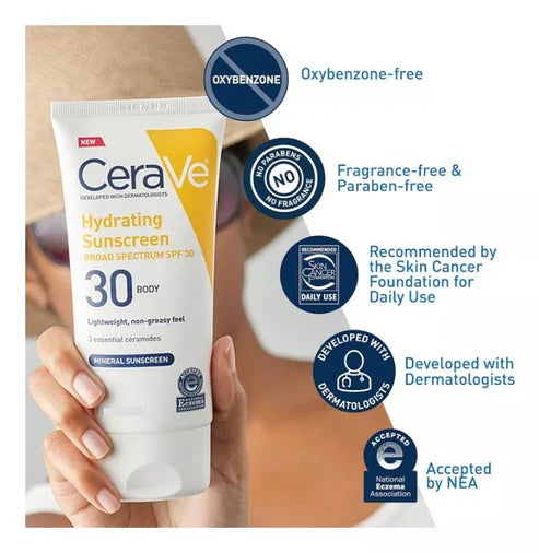 CeraVe Hydrating Sunscreen Face Lotion SPF30 (Original)