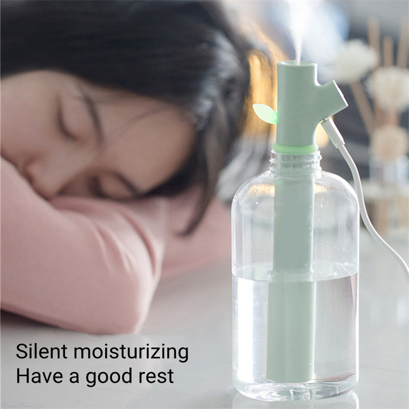 Mini Portable USB Air Humidifier Water Bottle Branch Ultrasonic Cool Mist